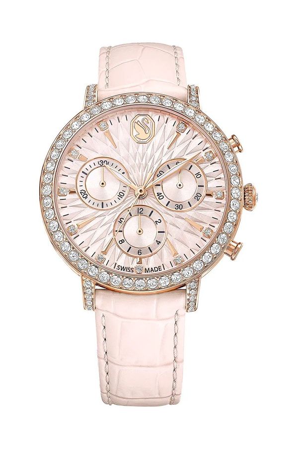 Swarovski Ura Swarovski MATRIX ženska, roza barva, 5698300