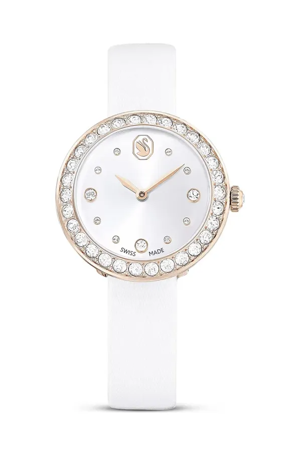Swarovski Ura Swarovski MATRIX ženski, bela barva, 5710103