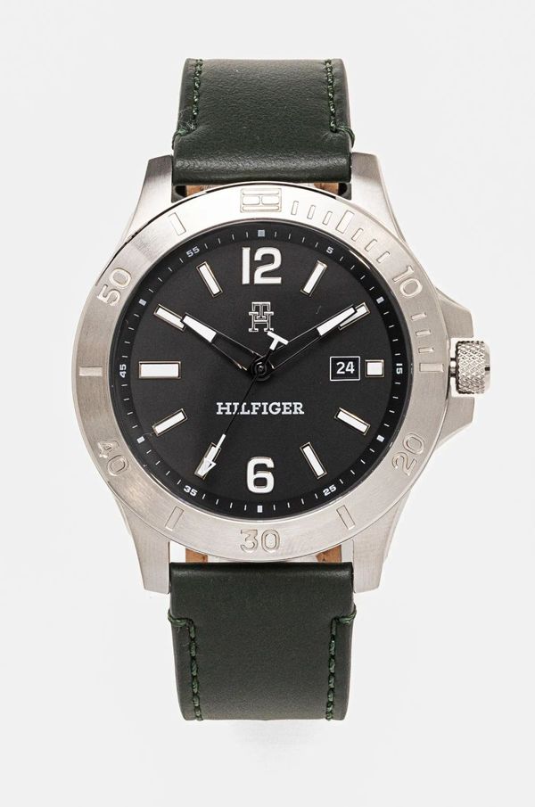 Tommy Hilfiger Ura Tommy Hilfiger moška, zelena barva, 1710531