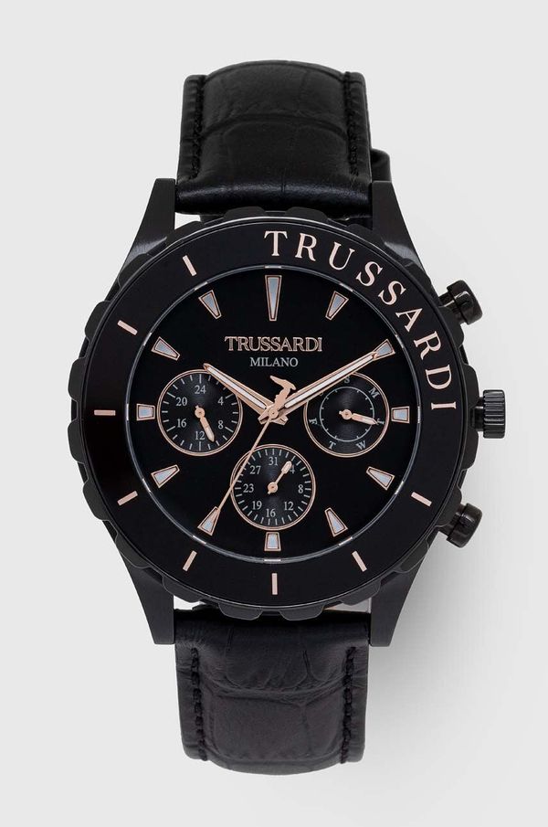 Trussardi Ura Trussardi moška, črna barva, R2451143003