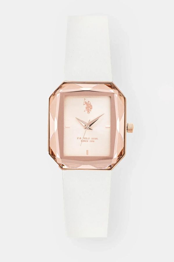 U.S. Polo Assn. Ura U.S. Polo Assn. SPARKLY Ženska, bela barva, USP8223RG