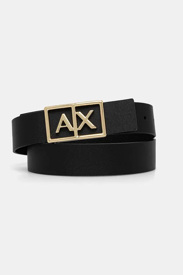 Armani Exchange Usnjen dvostranski pas Armani Exchange