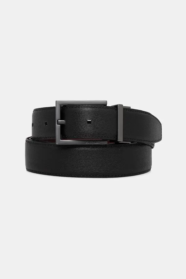 Calvin Klein Usnjen dvostranski pas Calvin Klein