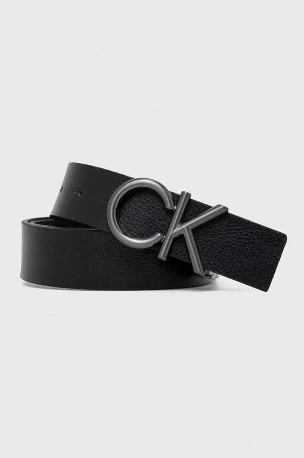 Calvin Klein Usnjen dvostranski pas Calvin Klein