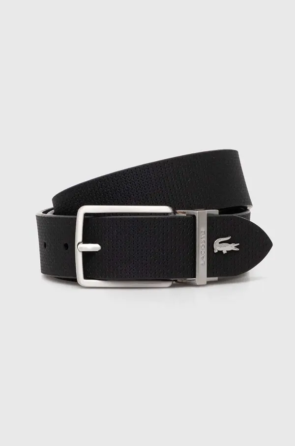 Lacoste Usnjen dvostranski pas Lacoste