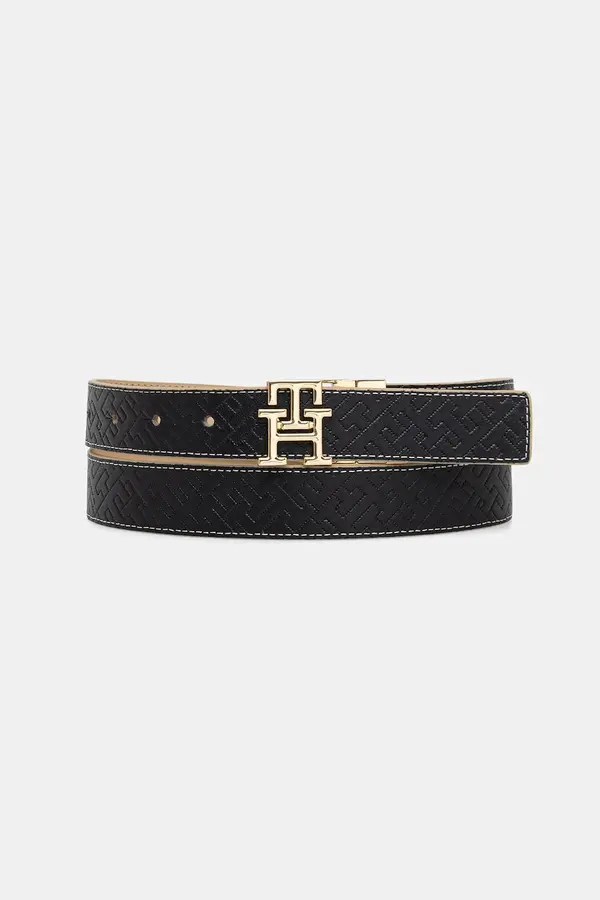 Tommy Hilfiger Usnjen dvostranski pas Tommy Hilfiger