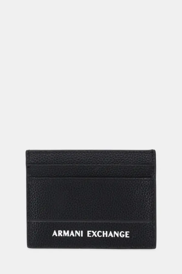 Armani Exchange Usnjen etui za kartice Armani Exchange
