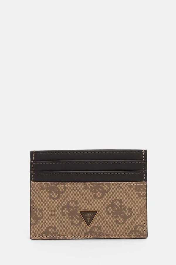 Guess Usnjen etui za kartice Guess MITO