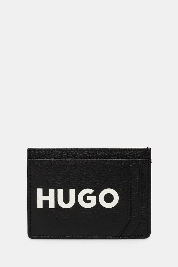 HUGO Usnjen etui za kartice HUGO