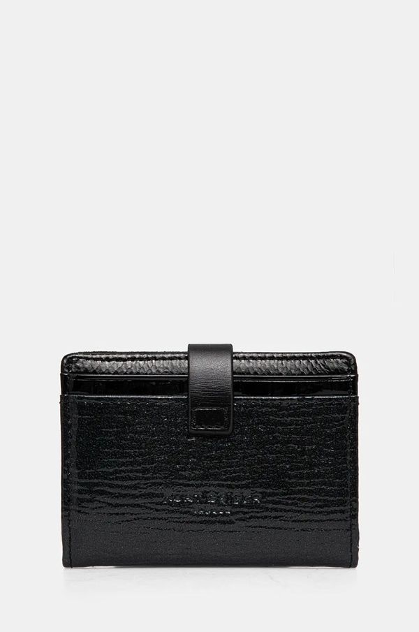 Kurt Geiger London Usnjen etui za kartice Kurt Geiger London SMALL LEATHER GOODS črna barva, 587900189