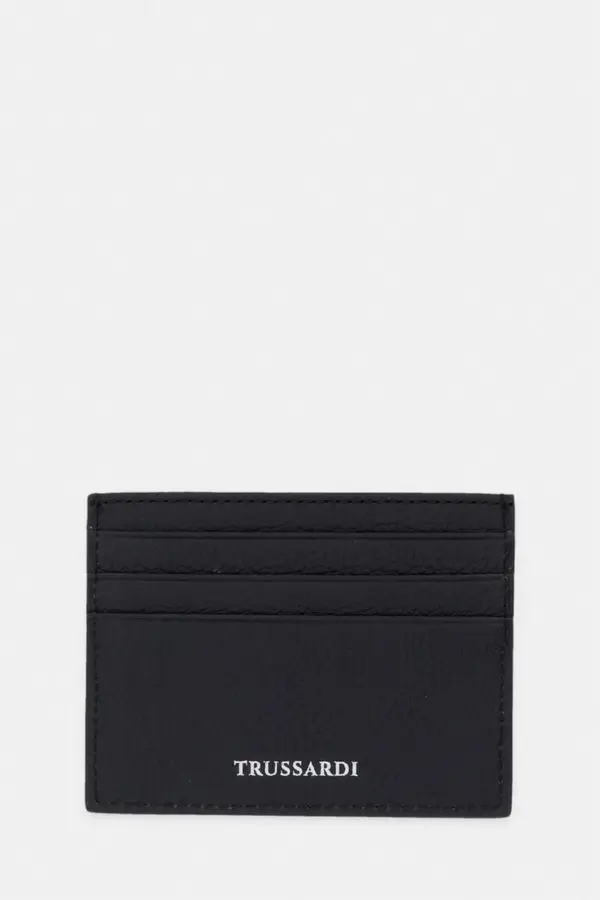 Trussardi Usnjen etui za kartice Trussardi