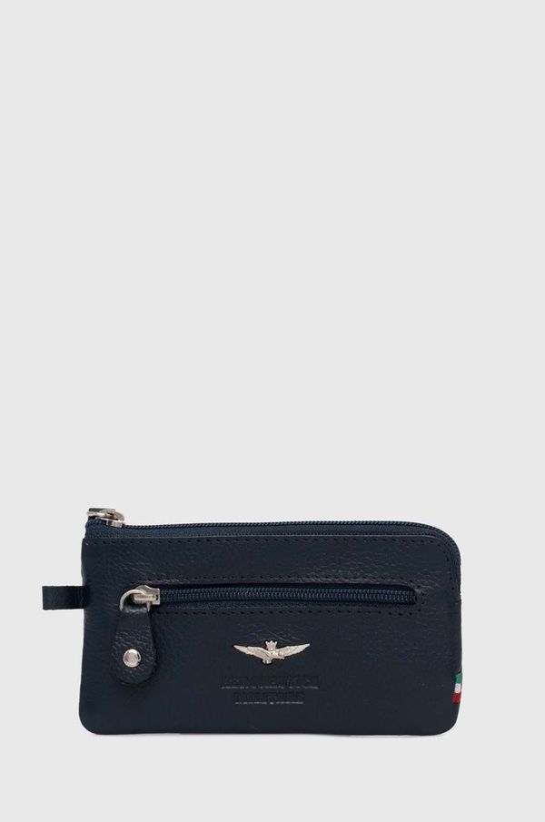 Aeronautica Militare Usnjen etui za ključe Aeronautica Militare mornarsko modra barva AM107