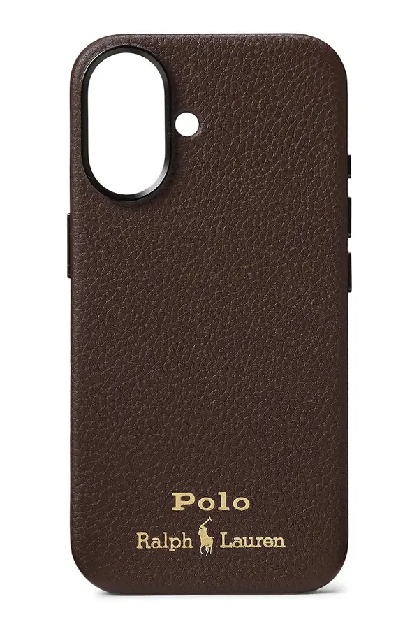 Polo Ralph Lauren Usnjen etui za telefon Polo Ralph Lauren iPhone 16