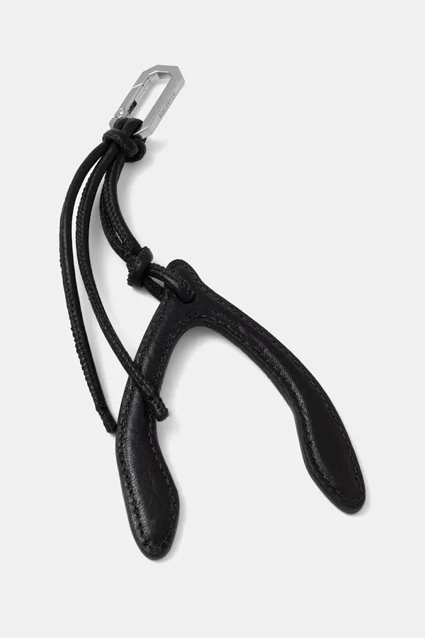 AllSaints Usnjen obesek za ključe AllSaints WISHBONE