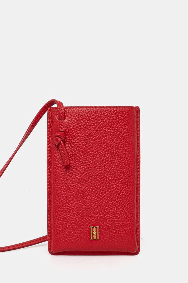 By Malene Birger Usnjen ovitek za telefon By Malene Birger AYA PHONE rdeča barva, 103151