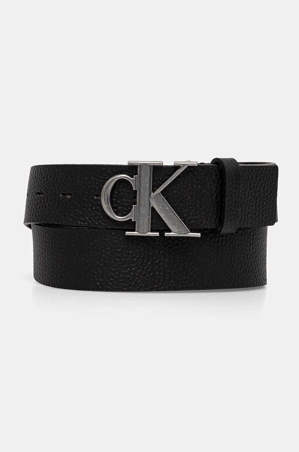 Calvin Klein Jeans Usnjen pas Calvin Klein Jeans moški, črna barva, K50K512088