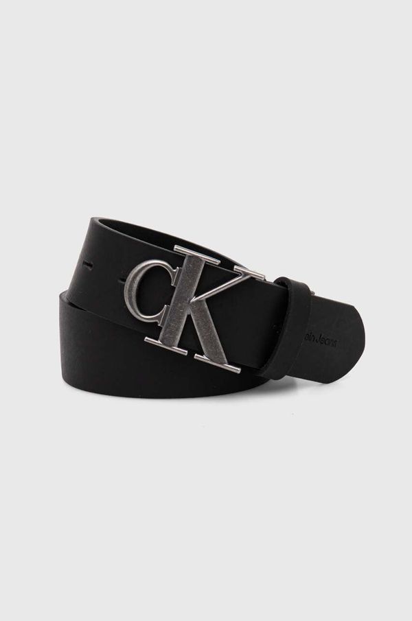 Calvin Klein Jeans Usnjen pas Calvin Klein Jeans ženski, črna barva, K50K512067