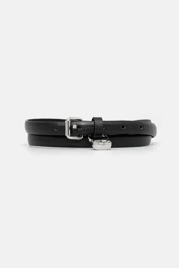 Diesel Usnjen pas Diesel DIESEL LOGO B-CHARM HIP