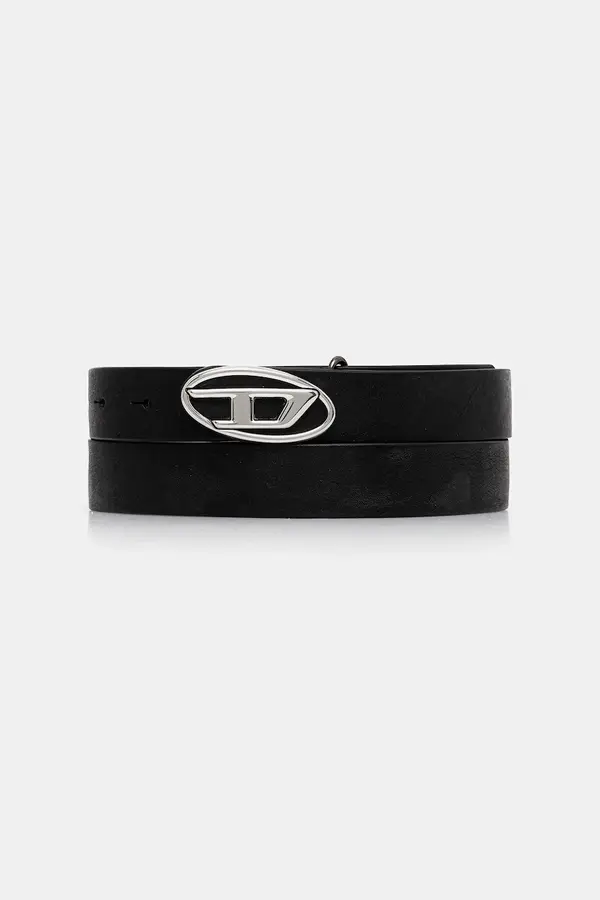 Diesel Usnjen pas Diesel OVAL D LOGO B-1DR-LAYER