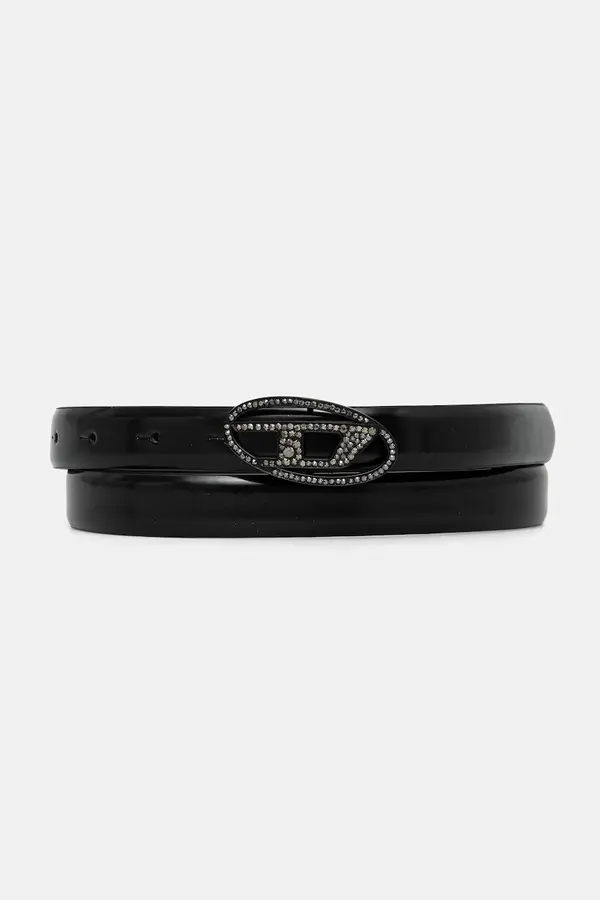 Diesel Usnjen pas Diesel OVAL D LOGO B-1DR STRASS 20