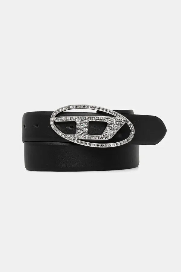 Diesel Usnjen pas Diesel OVAL D LOGO B-1DR STRASS