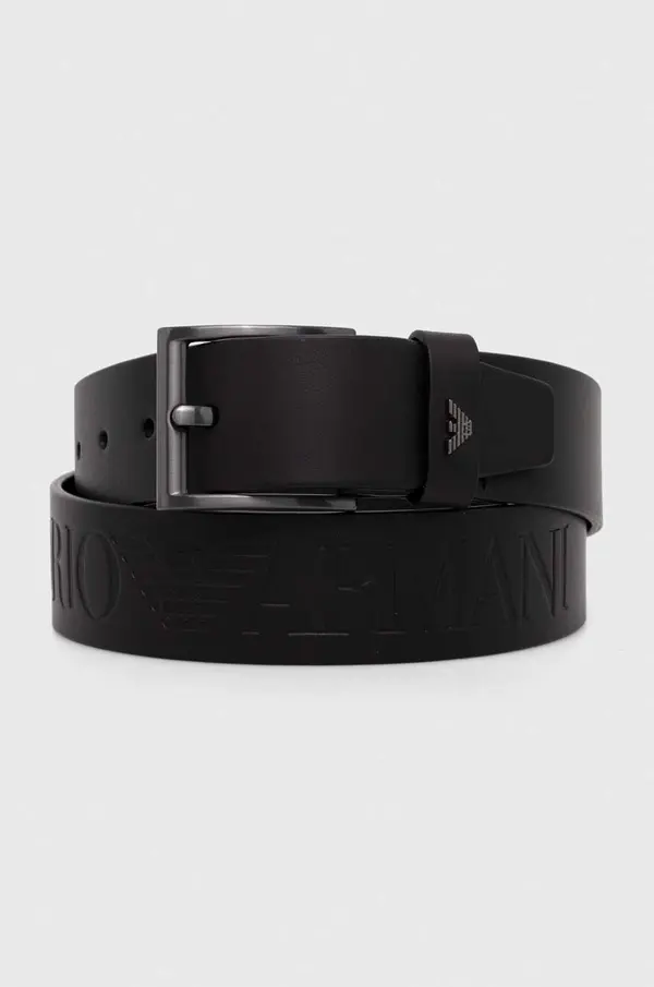Emporio Armani Usnjen pas Emporio Armani