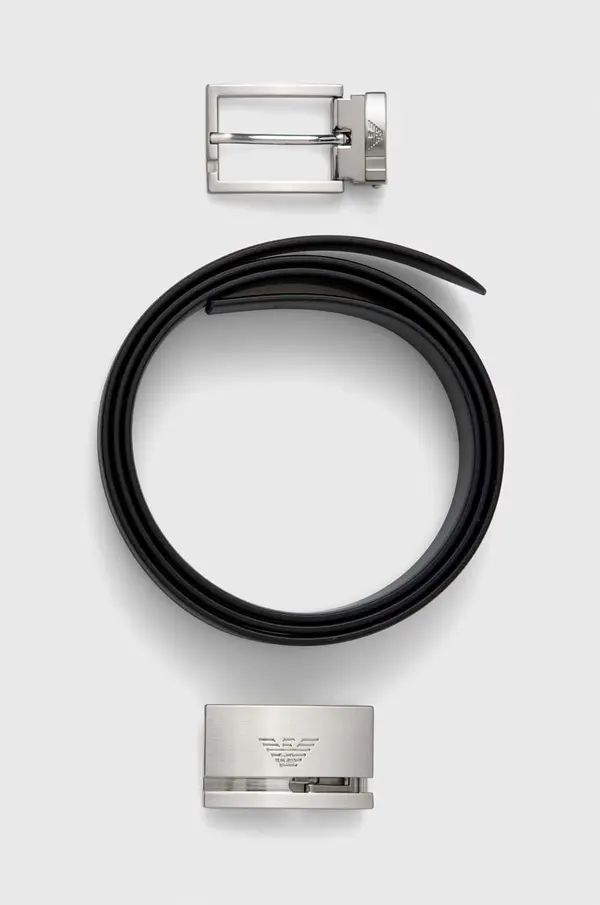 Emporio Armani Usnjen pas Emporio Armani
