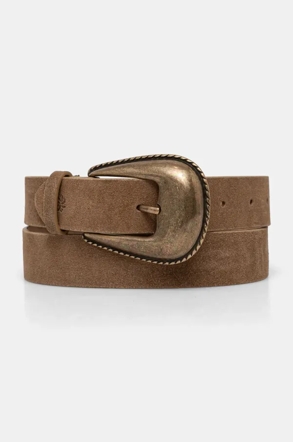 Hoss Intropia Usnjen pas Hoss Intropia ženski, bež barva, 5028293