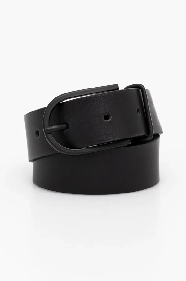 Sisley Usnjen pas Sisley moški, črna barva, 6G8ZSL01C