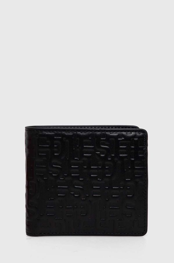 Diesel Usnjena denarnica Diesel moški, črna barva