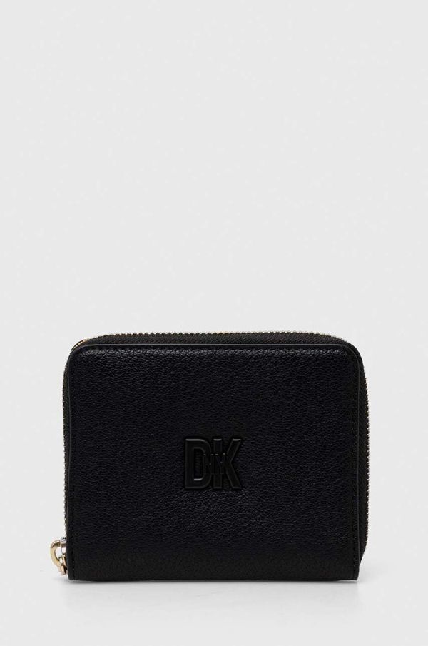 DKNY Usnjena denarnica Dkny ženska, črna barva, R411KB98