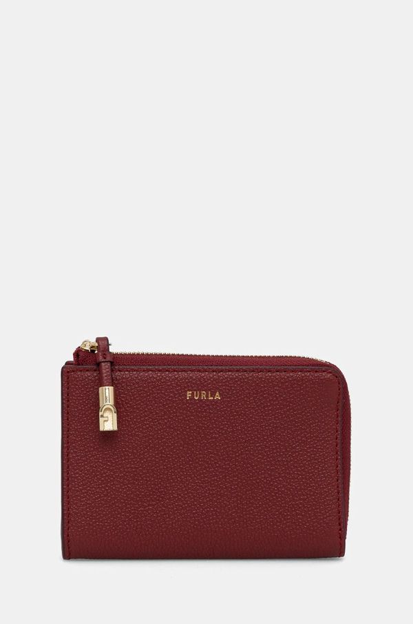 Furla Usnjena denarnica Furla ženska, bordo barva, WP00470 BX3036 CGQ00
