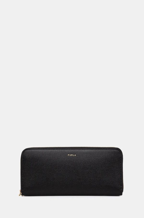Furla Usnjena denarnica Furla ženska, črna barva, WP00450 BX2045 O6000