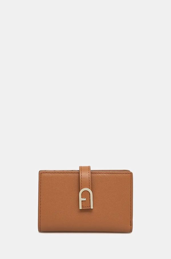 Furla Usnjena denarnica Furla ženska, rjava barva, WP00401.BX2045.RY000