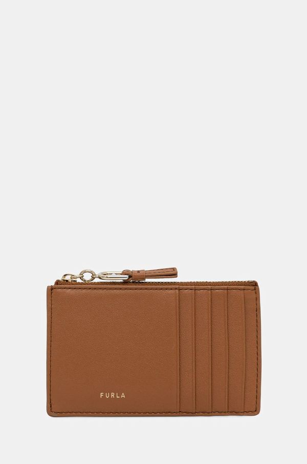 Furla Usnjena denarnica Furla ženska, rjava barva, WP00449 BX2045 RY000