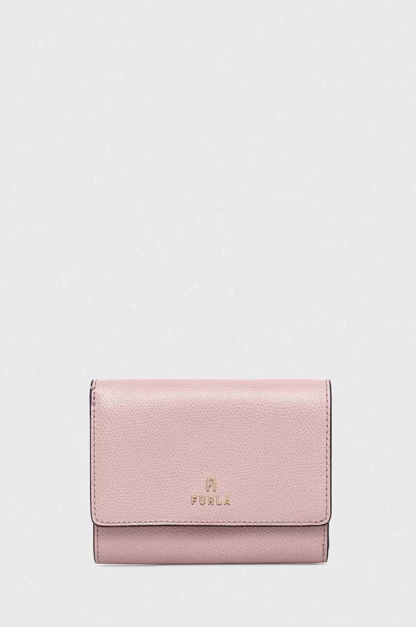 Furla Usnjena denarnica Furla ženski, roza barva