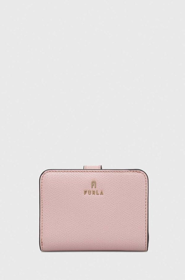 Furla Usnjena denarnica Furla ženski, roza barva