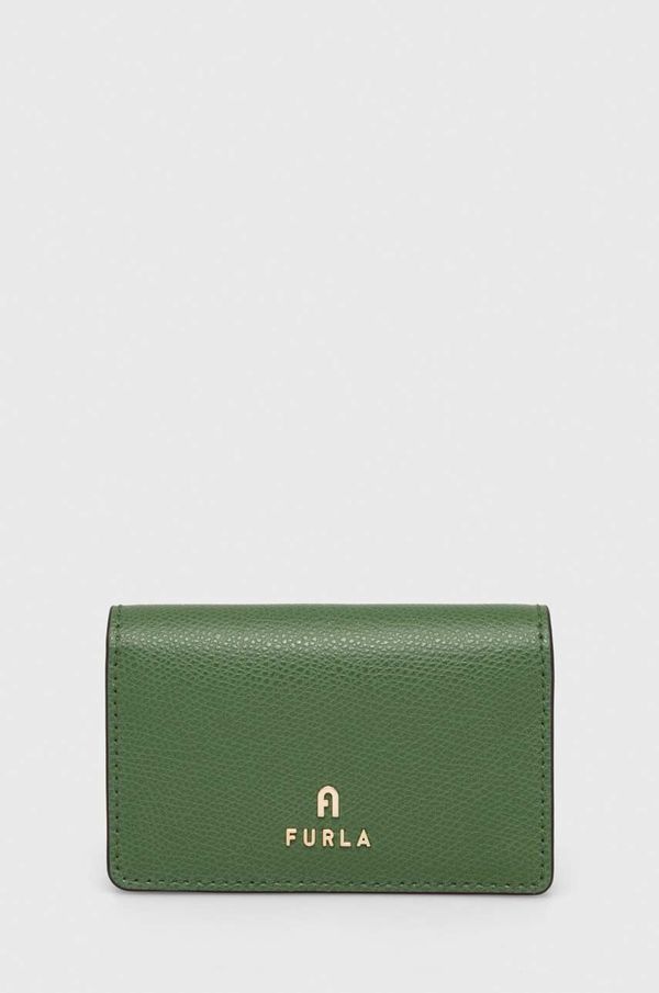 Furla Usnjena denarnica Furla ženski, zelena barva