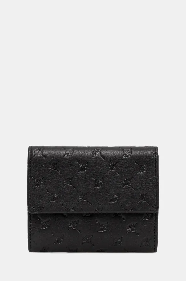 Joop! Usnjena denarnica Joop! Leggero Stampa Simona ženska, črna barva, 4140007508