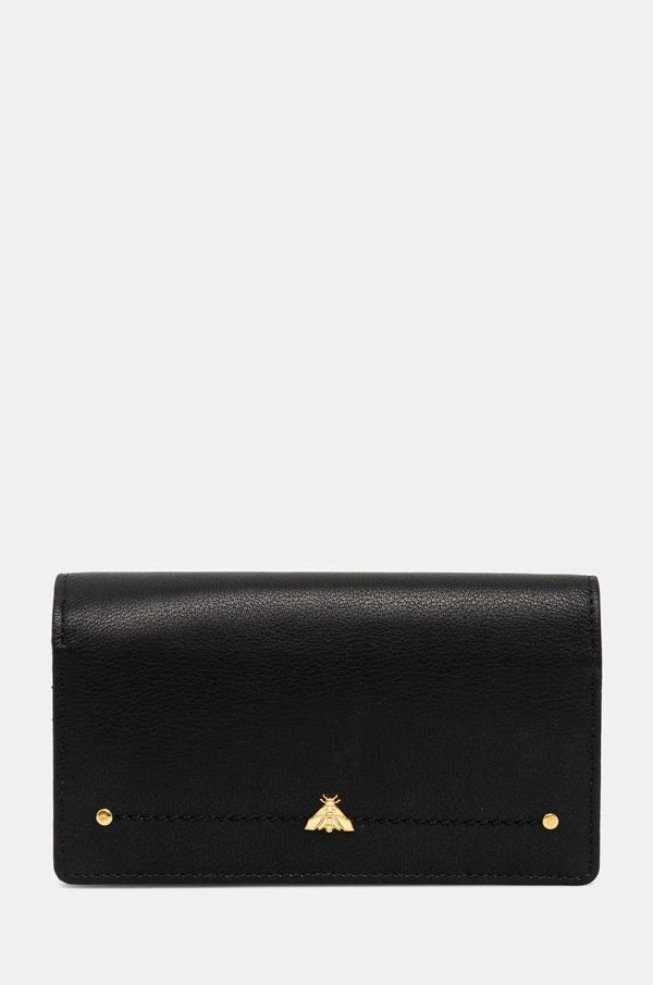 Medicine Usnjena denarnica Medicine ženski, črna barva