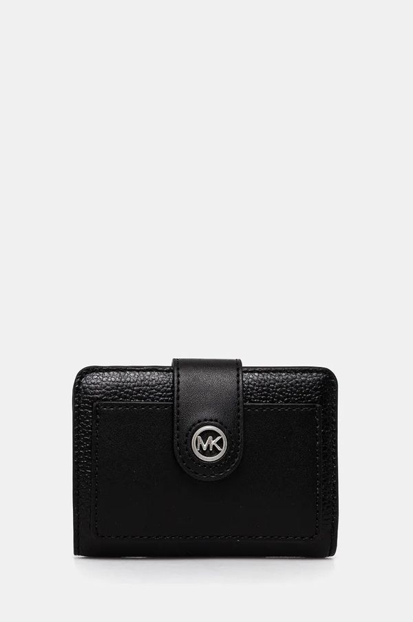 MICHAEL Michael Kors Usnjena denarnica MICHAEL Michael Kors ženska, črna barva, 32H3S0KD5L