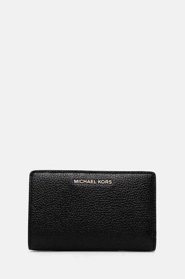 MICHAEL Michael Kors Usnjena denarnica MICHAEL Michael Kors ženska, črna barva, 32R4G8ED6L