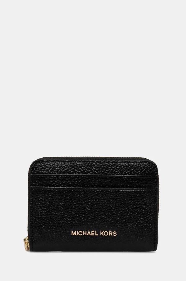 MICHAEL Michael Kors Usnjena denarnica MICHAEL Michael Kors ženska, črna barva, 32T4GJ6Z5L