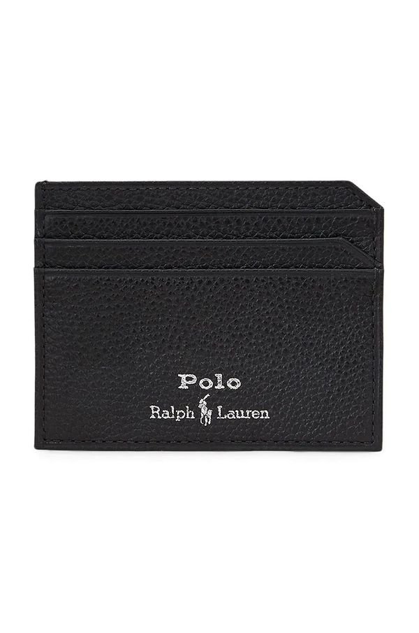 Polo Ralph Lauren Usnjena denarnica Polo Ralph Lauren moška, črna barva, 405963226