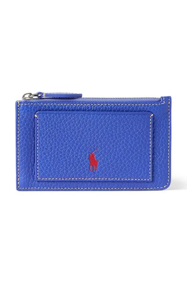Polo Ralph Lauren Usnjena denarnica Polo Ralph Lauren ženska, vijolična barva, 427949872