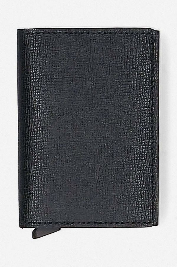Secrid Usnjena denarnica Secrid črna barva