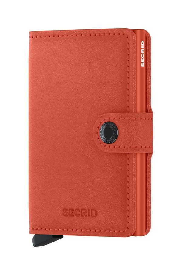 Secrid Usnjena denarnica Secrid Miniwallet Original Orange oranžna barva