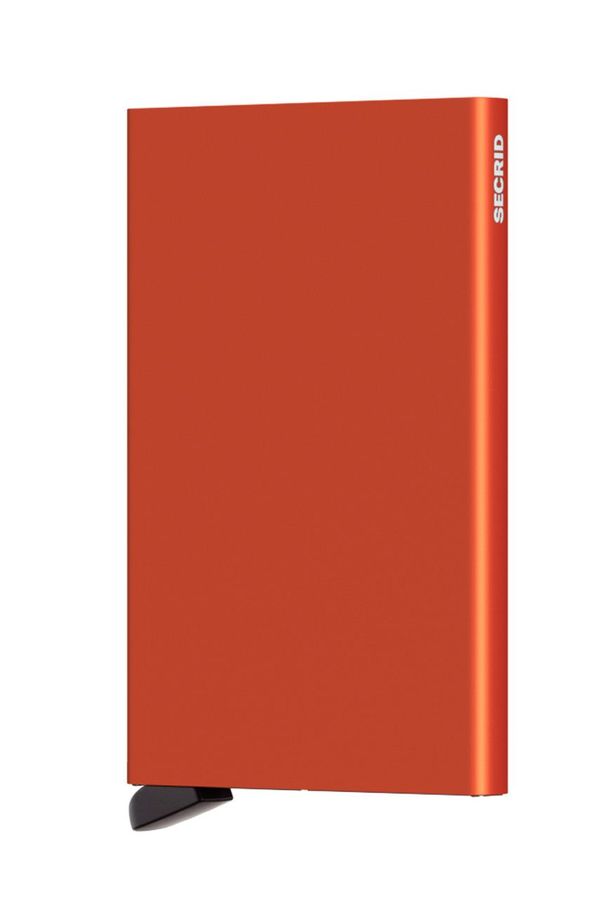 Secrid Usnjena denarnica Secrid oranžna barva