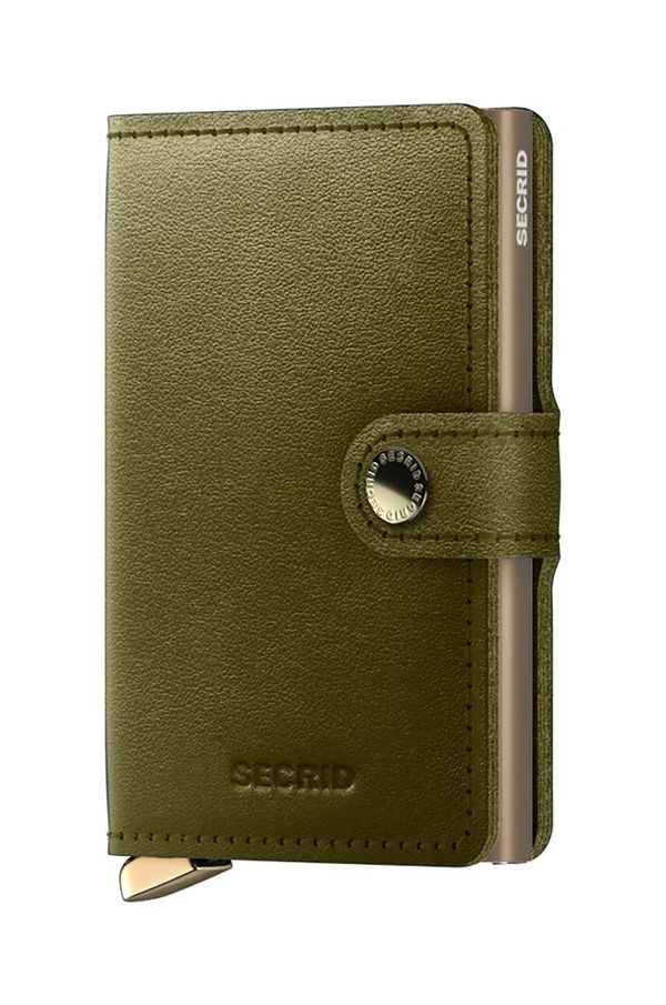 Secrid Usnjena denarnica Secrid zelena barva, MDu-Olive
