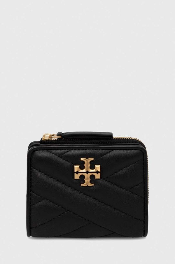 Tory Burch Usnjena denarnica Tory Burch ženski, črna barva